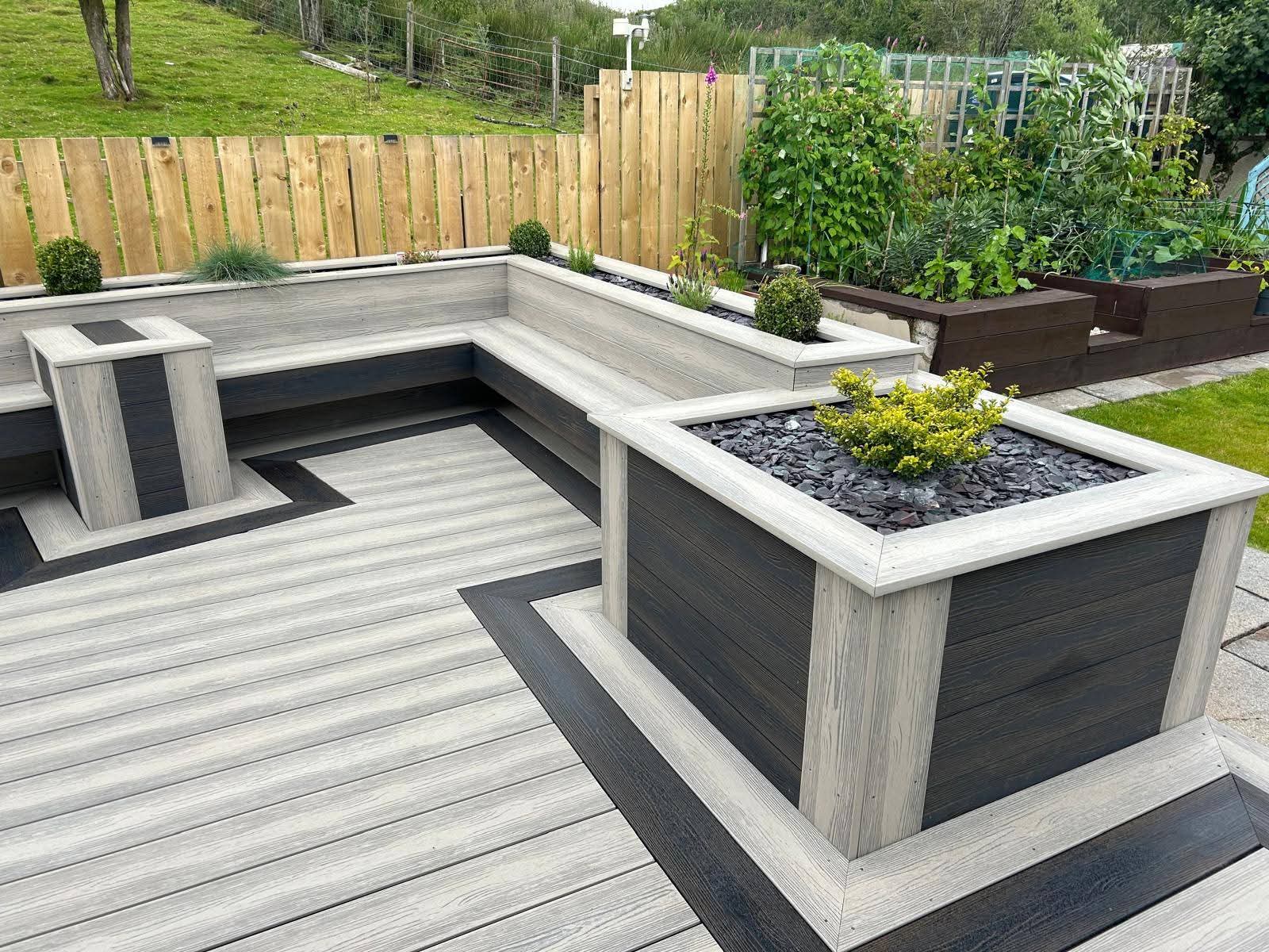 Decking installation project 23 in Scotland - Professional decking by Glenhaus Garden Rooms
